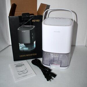 Portable MINI Portable Electric Dehumidifier W Night Mood Light in white #H2102